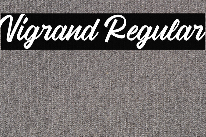 Vigrand Regular Example 3