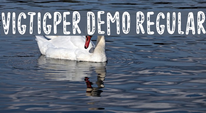 Vigtigper DEMO Regular Font examples