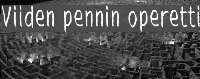 Viiden pennin operetti Font examples