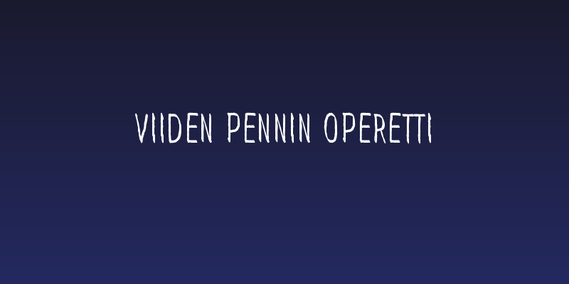 Viiden pennin operetti Social Header