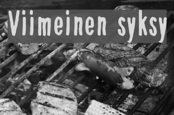 Viimeinen syksy Font examples