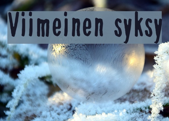Viimeinen syksy Font examples