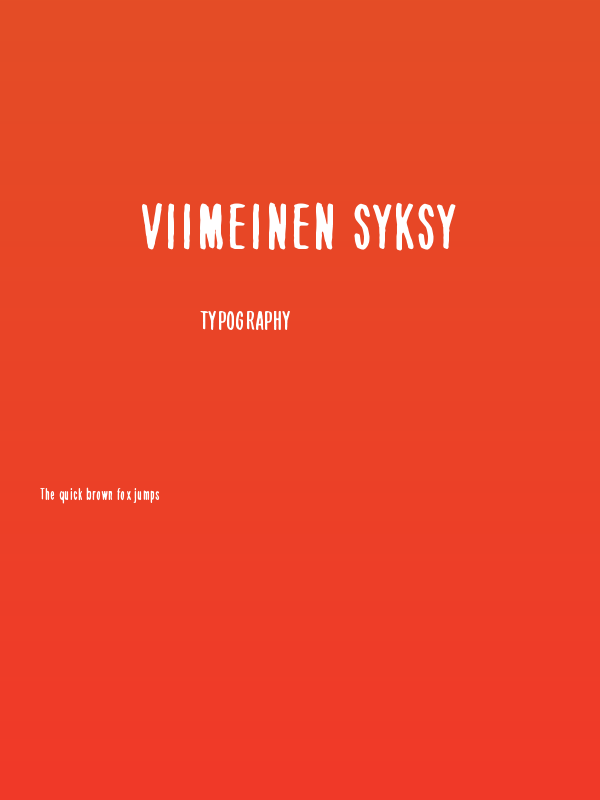 Viimeinen syksy Poster