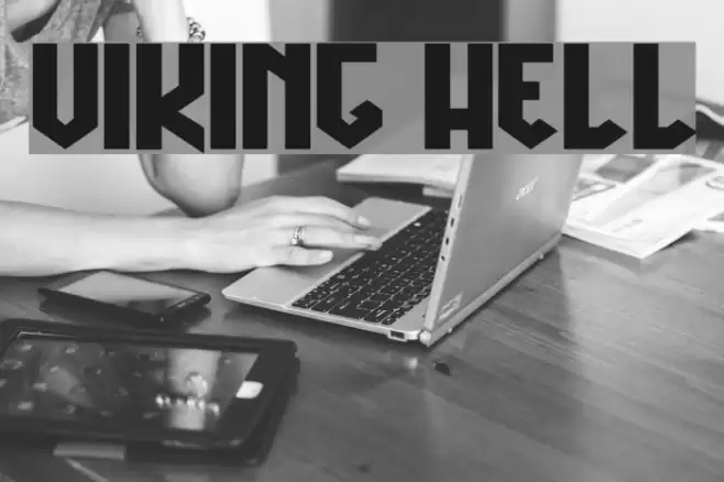 Viking Hell Font examples