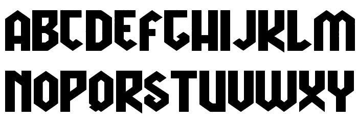 Viking Hell Font LOWERCASE