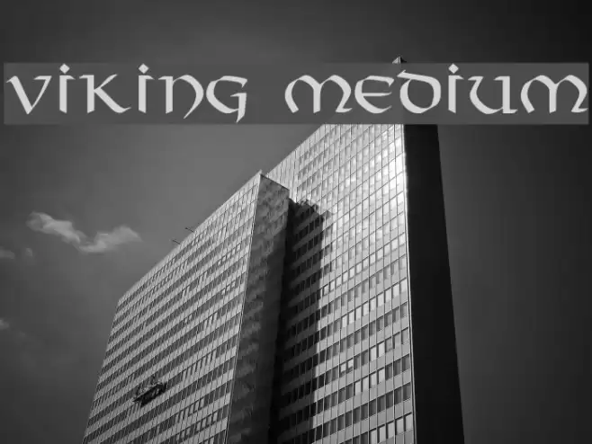 Viking Medium خط examples