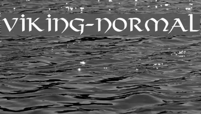 Viking-Normal Font examples