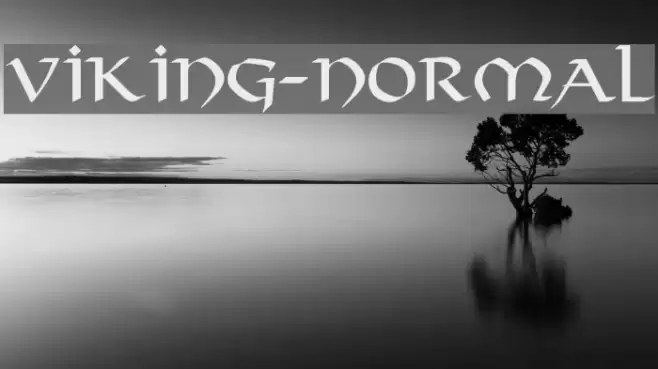 Viking-Normal Font examples