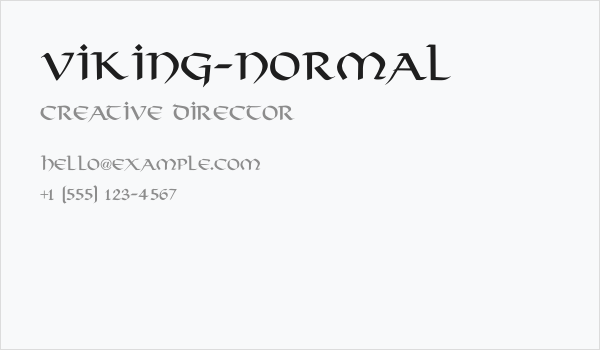 Viking-Normal Business Card