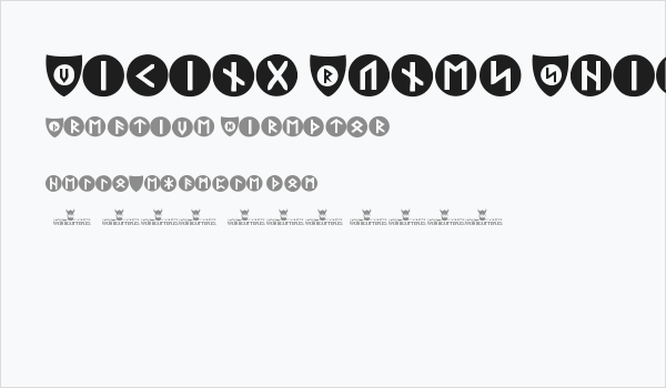 Viking Runes Shields Business Card