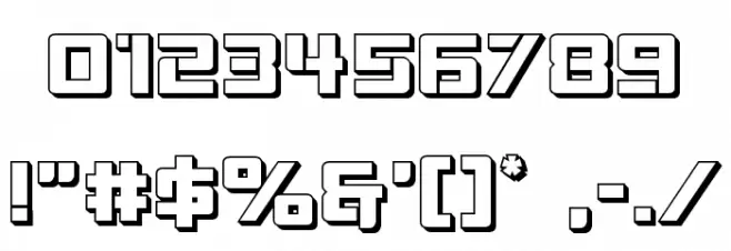 Viking Squad 3D Font OTHER CHARS