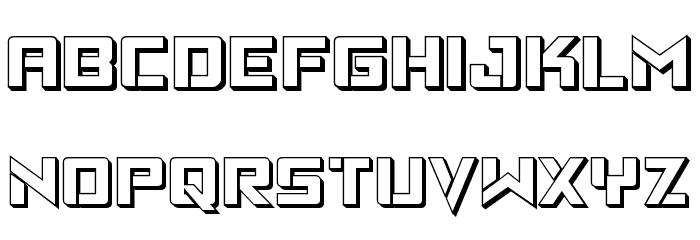 Viking Squad 3D Font LOWERCASE