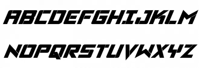 Viking Squad Bold Italic Schriftart Groß