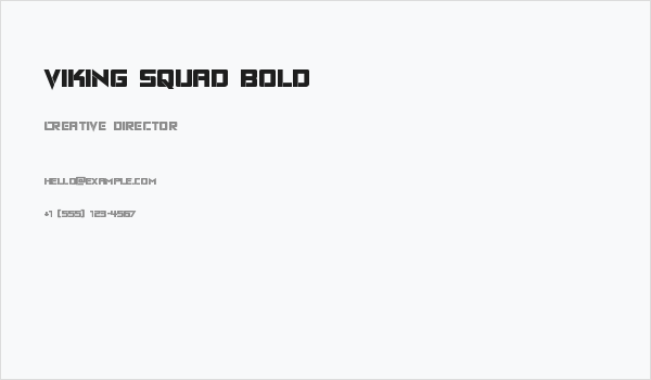Viking Squad Bold Business Card