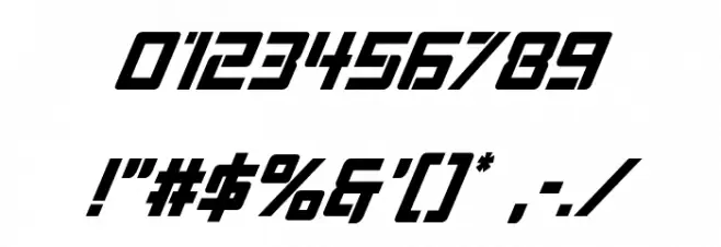 Viking Squad Condensed Italic Font OTHER CHARS