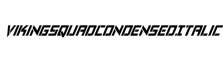Viking Squad Condensed Italic  フリーフォントのダウンロード