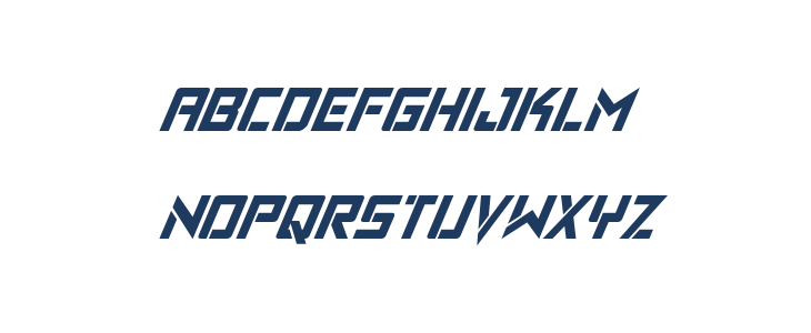 Viking Squad Condensed Italic Lowercase