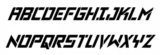 Viking Squad Condensed Italic Font Litere mari