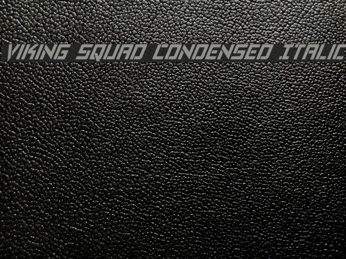 Viking Squad Condensed Italic Font examples