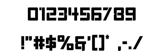 Viking Squad Condensed Font OTHER CHARS