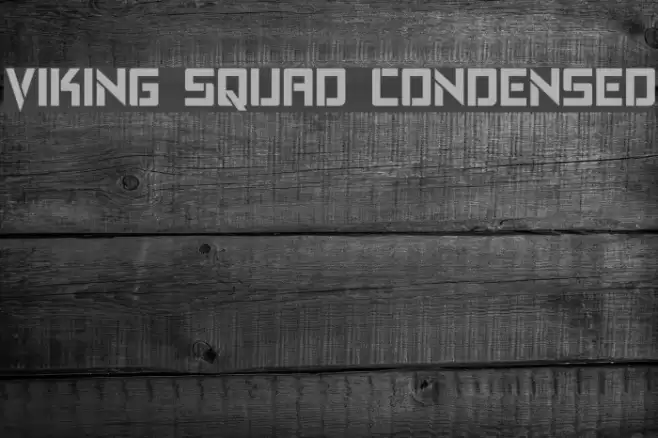 Viking Squad Condensed Font examples