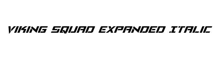 Viking Squad Expanded Italic  Скачать бесплатные шрифты
