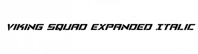 Viking Squad Expanded Italic  Fuentes Gratis Descargar