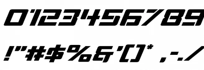 Viking Squad Expanded Italic Font OTHER CHARS