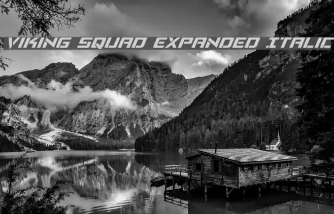 Viking Squad Expanded Italic Font examples