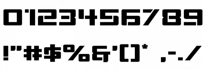 Viking Squad Expanded Font OTHER CHARS