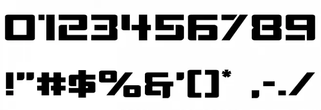 Viking Squad Expanded Font OTHER CHARS
