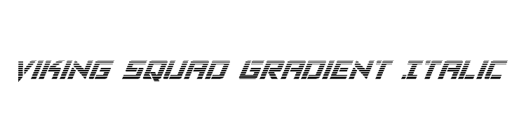 Viking Squad Gradient Italic  les polices de caractères gratuit tlcharger