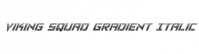 Viking Squad Gradient Italic  baixar fontes gratis
