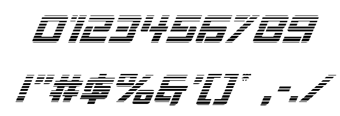 Viking Squad Gradient Italic フォント その他の文字