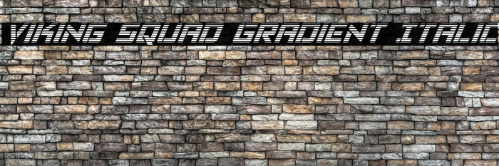 Viking Squad Gradient Italic Example 1