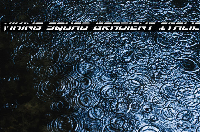 Viking Squad Gradient Italic Example 2