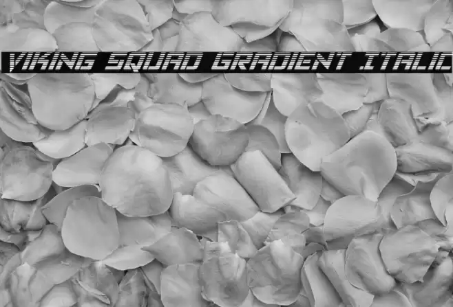 Viking Squad Gradient Italic フォント examples