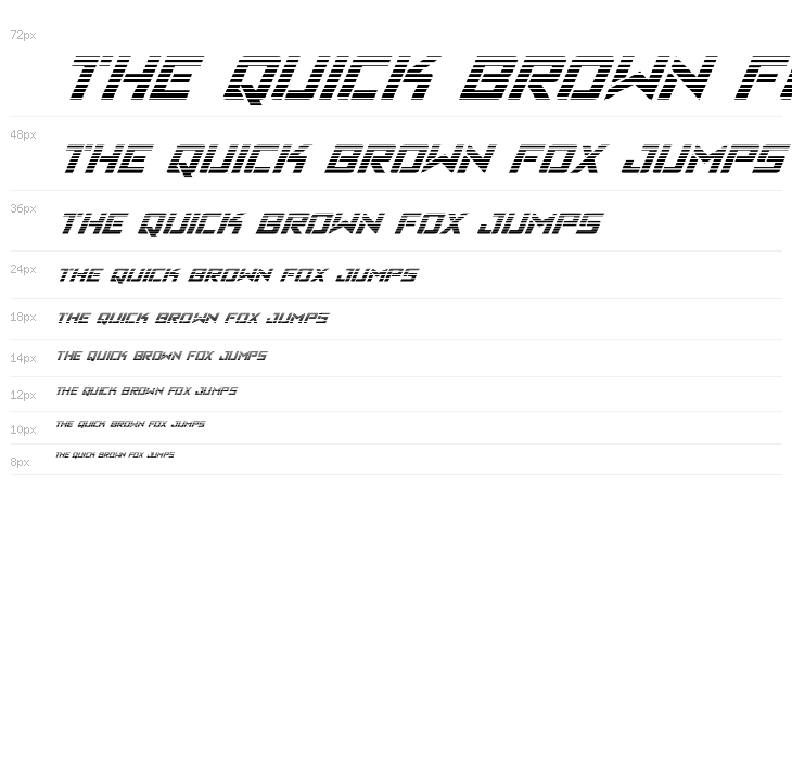 Viking Squad Gradient Italic Waterfall