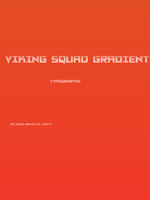Viking Squad Gradient Poster
