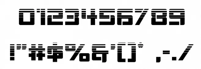 Viking Squad Halftone Font OTHER CHARS