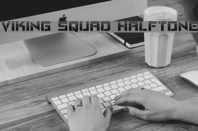 Viking Squad Halftone Font examples