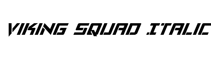 Viking Squad Italic  フリーフォントのダウンロード