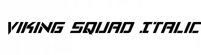Viking Squad Italic  Fuentes Gratis Descargar