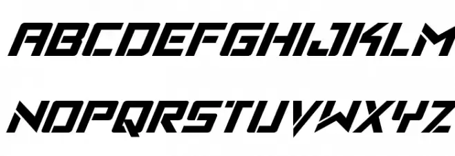 Viking Squad Italic Caratteri MINUSCOLO