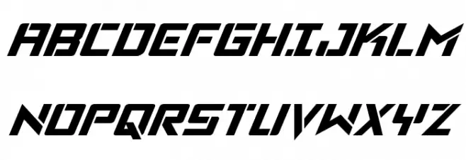 Viking Squad Italic Schriftart Groß