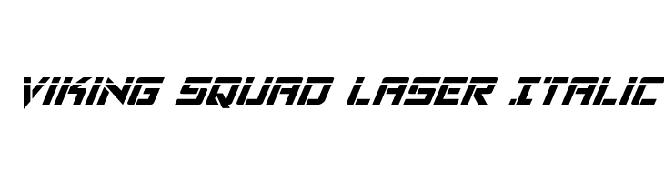Viking Squad Laser Italic  नि: शुल्क फ़ॉन्ट्स डाउनलोड