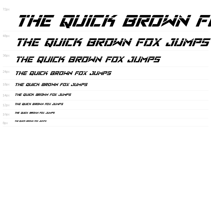 Viking Squad Laser Italic Waterfall