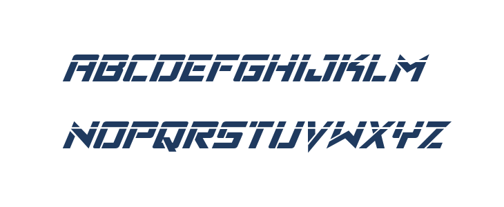 Viking Squad Laser Italic Lowercase