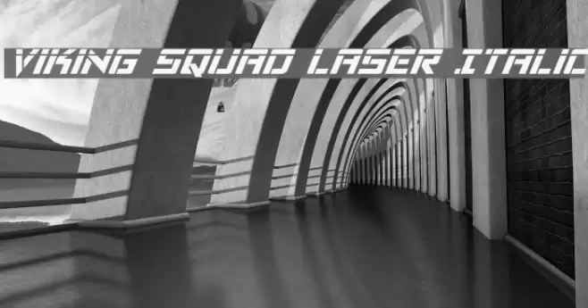 Viking Squad Laser Italic Font examples