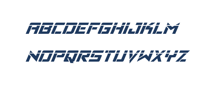 Viking Squad Laser Italic Lowercase